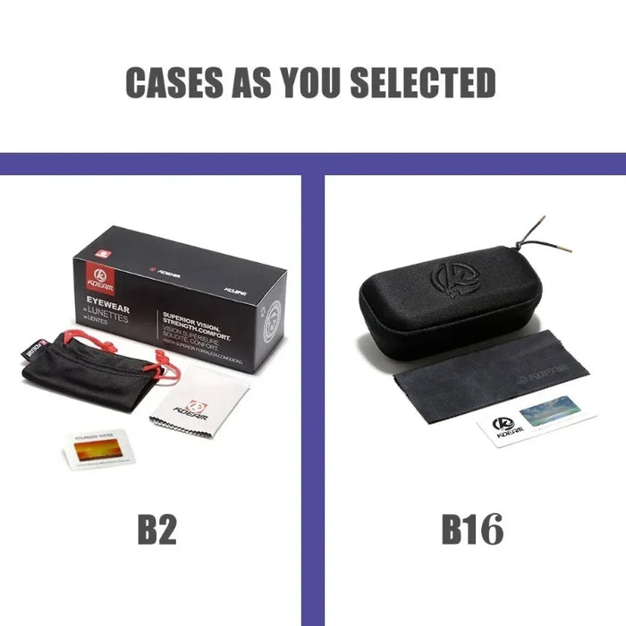 B2 gift box and B16 zip case options