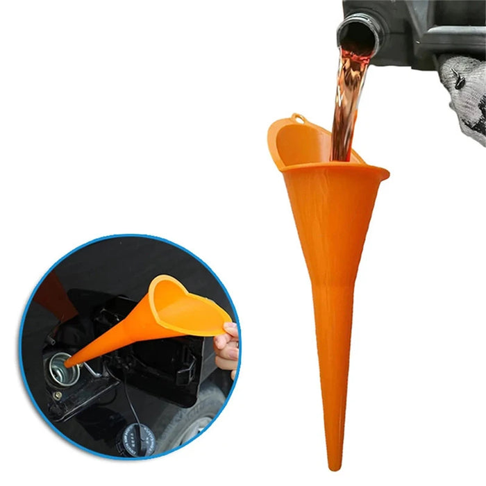 Refueling Funnel Hands-Free Long Spout For Adding Engine Oil Fuel Treasure Additive Motorcycle Special Plastic Glue Large Funnel