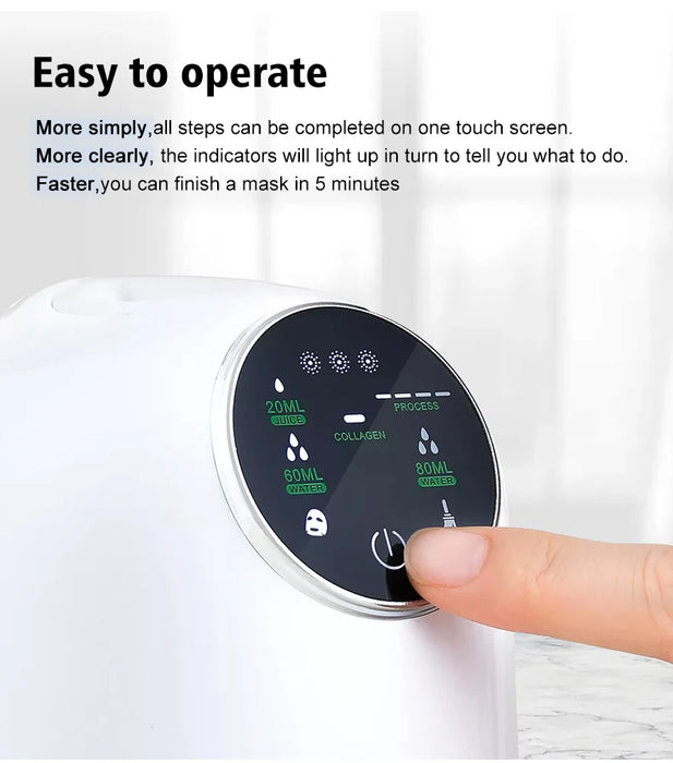 Face Mask Machine DIY Vegetable Juice Collagen Automatic Mask Maker Self-Make Natural Fruit Home Use Beauty Salon Mask Device