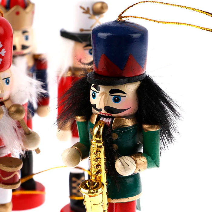 14/13/12/10.5cm Christmas Nutcracker Puppet Ornaments Desktop