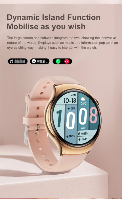 2025New GPS NFC Bluetooth Call Smartwatch Women Watch 4 mini Sports Track Heart Rate Oximetry Monitoring Health Smartwatch Woman
