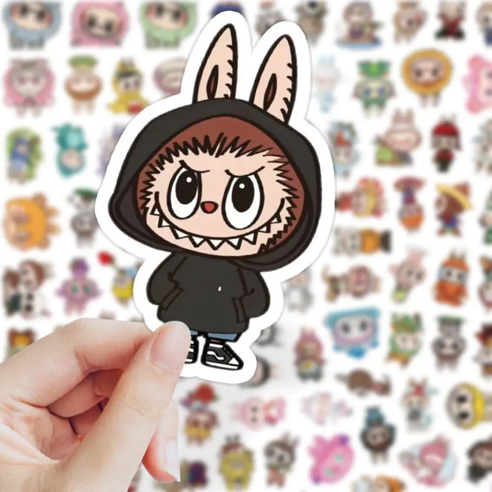 103 PCS Cute Monster Cartoon Waterproof Stickers Pack Anime Accessories