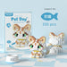 Leopard cat micro block figure, 250 pieces, with box art