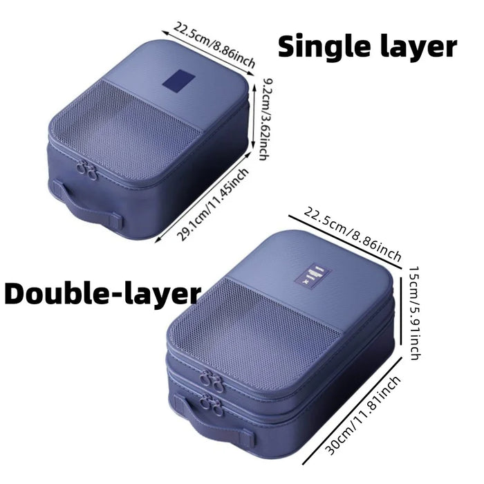 High Quality Portable Travel Shoe Bag Underwear Clothes Bags Double/Single Layer Organizer Storage Multifunction Accessories