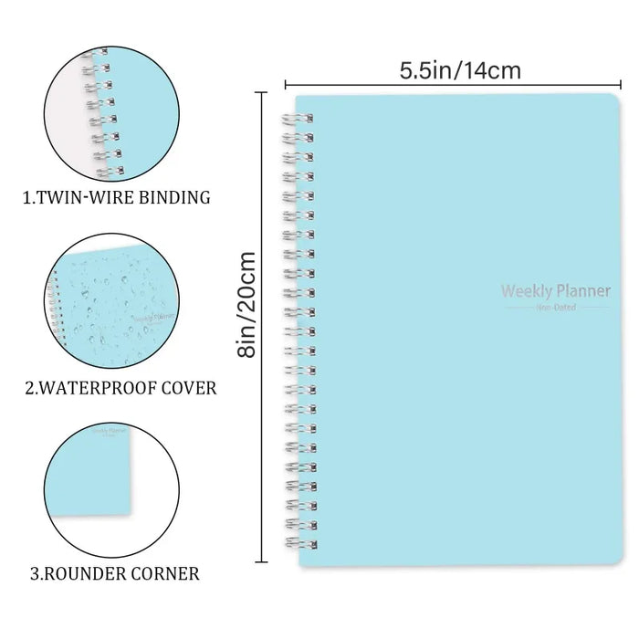 2025 Weekly Planner Agenda Notepad A5 Notebook 52 Weekly Planner Schedule Stationery School Office Supplies Stationery