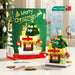 Christmas tree house micro block set, 228 pieces, with box