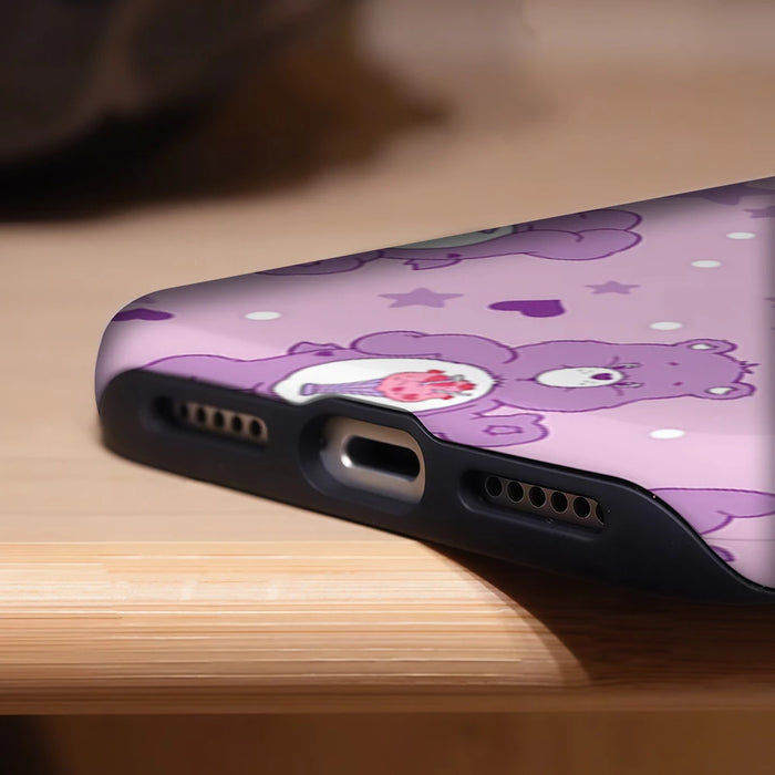 Purple Bear Smoothie Phone Case for IPhone 17 16 15 14 13 Pro Max Plus for Magnetic Single Double-layer Tough Case