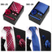 Four men's tie gift sets in assorted patterns with style codes