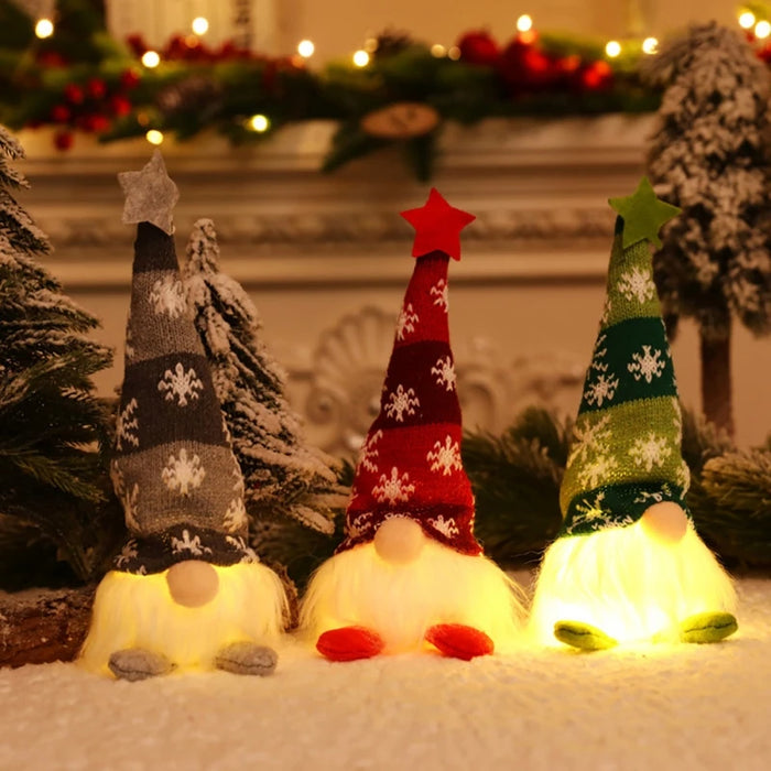 6 Styles Glowing Gnome Christmas Faceless Doll Merry Christmas