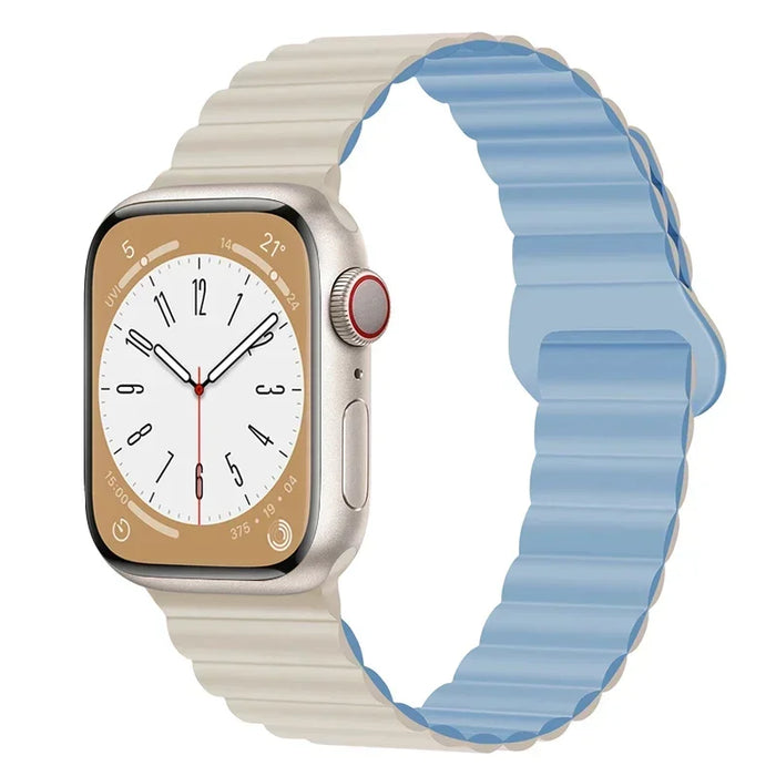Magnetic Loop Band For Apple Watch Ultra 2 49mm 45mm 44mm 40mm 41mm 42mm Silicone Bracelet iWatch Series 9 8 7 6 SE 5 4 3 Strap
