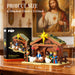 Nativity scene building block set size: 6.30 x 4.33 x 5.12 in, with its box
