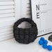 Black mini quilted puffer tote