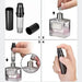 Four steps to fill the atomizer from a perfume bottle