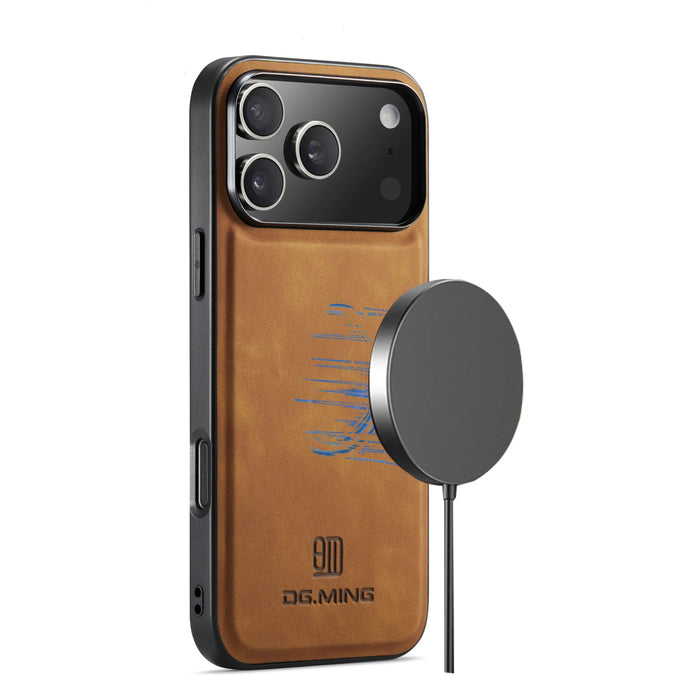 Magnetic Genuine Leather Case for iPhone 17 Pro Max 17 Air 17 Pro Cover Magnet Mag-safe Wireless Charge Shockproof Soft Shell