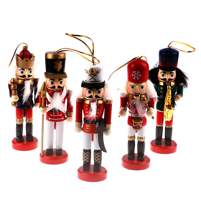 14/13/12/10.5cm Christmas Nutcracker Puppet Ornaments Desktop