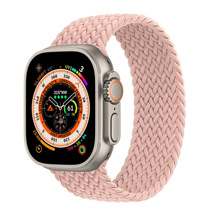 Braided Solo Loop For Apple Watch Strap 44mm 40mm 45mm 41mm 49mm 42mm 46mm Bracelet iWatch Series 10 9 SE 8 7 6 5 4 Ultra 2 Band