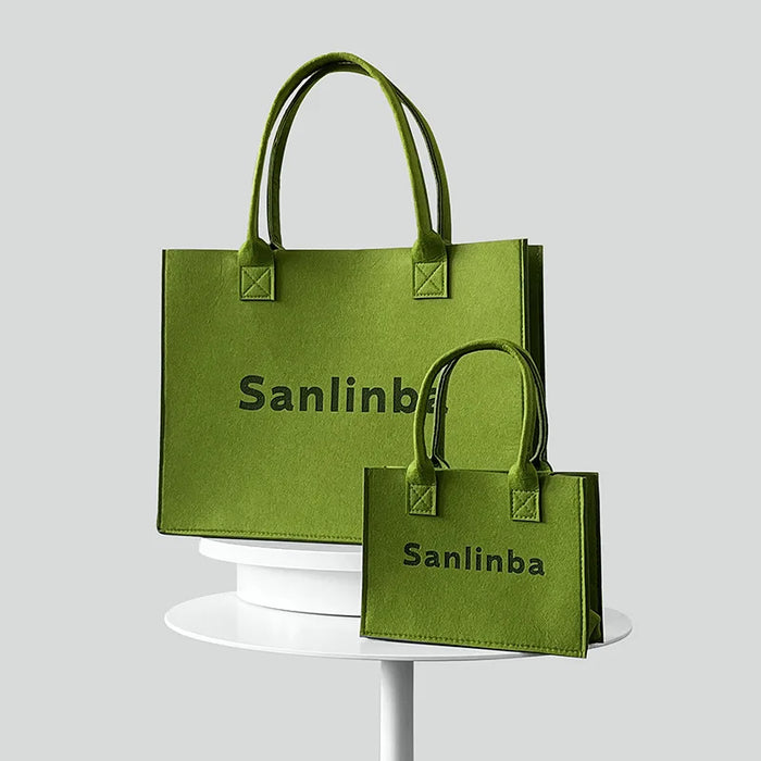 Personalized Tote Handbag with Name Felt Totter