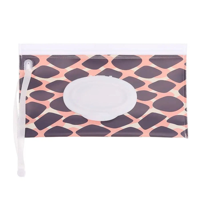 EVA Baby Wet Wipe Pouch Portable Wipes Holder Case Flip Cover Snap-Strap Reusable Refillable Cosmetic Pouch Useful Tissue Box