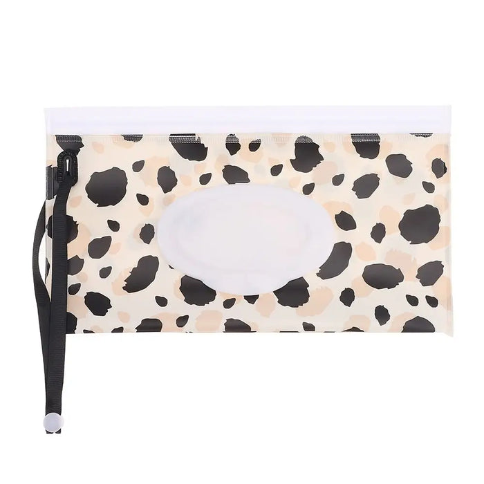 EVA Baby Wet Wipe Pouch Portable Wipes Holder Case Flip Cover Snap-Strap Reusable Refillable Cosmetic Pouch Useful Tissue Box