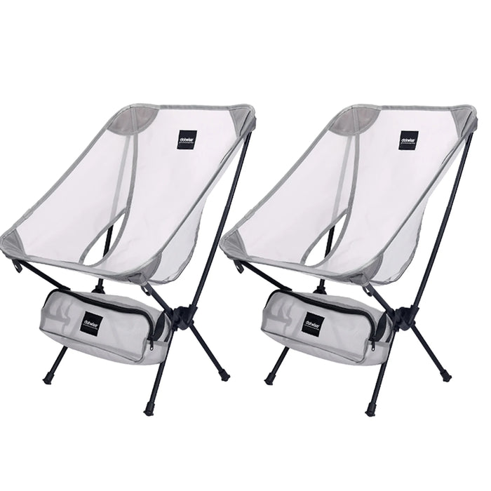 Moon Chair Breathable Outdoor Chair Camping Fishing Chair Mesh Material 7075 Aluminum Alloy Breathable Surface Anti Sinking