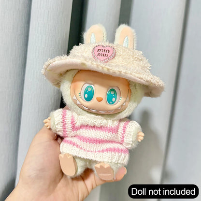 Labubu Doll Clothes Outfit Accessories For Korea Kpop Exo Labubu Idol V1 V2 Skirt sweater Clothing Gift