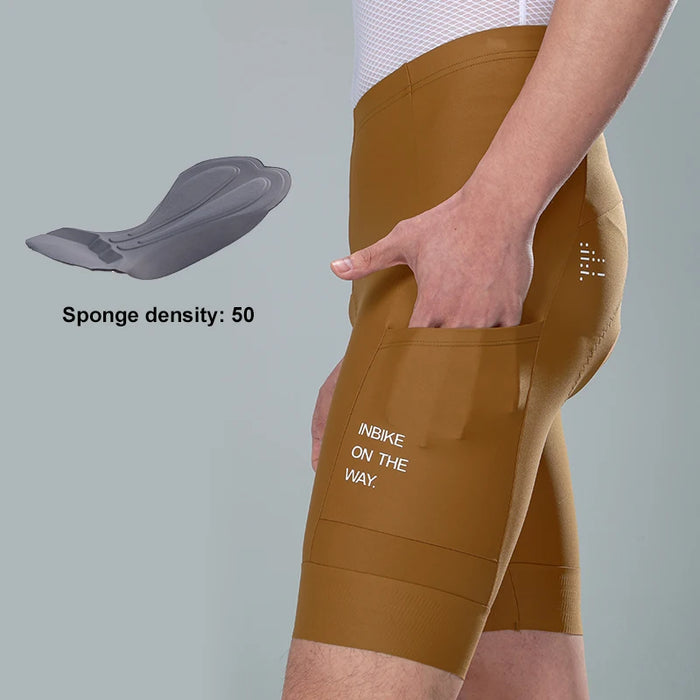 INBIKE Pro Summer Men's Cycling Shorts Bicycle Pants Shock-absorbing Cycling Clothing Mountain Road Bike Tousers With pocket