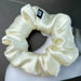 Mulberry silk scrunchie, Ivory