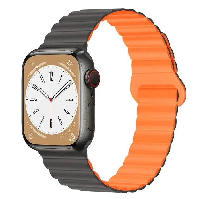 Magnetic Loop Band For Apple Watch Ultra 2 49mm 45mm 44mm 40mm 41mm 42mm Silicone Bracelet iWatch Series 9 8 7 6 SE 5 4 3 Strap