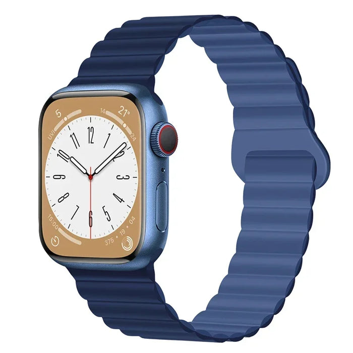Magnetic Loop Band For Apple Watch Ultra 2 49mm 45mm 44mm 40mm 41mm 42mm Silicone Bracelet iWatch Series 9 8 7 6 SE 5 4 3 Strap