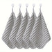 Set of 5 grey hand towels
