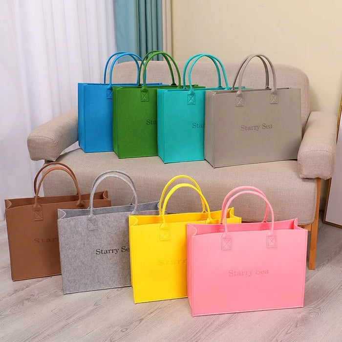 Personalized Tote Handbag with Name Felt Totter