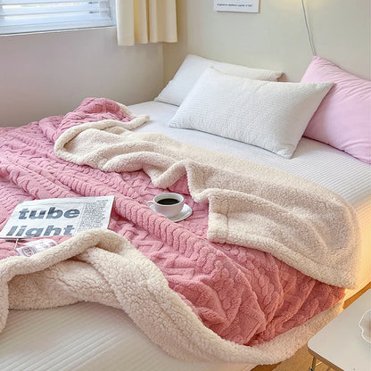 Super Soft Throw Blanket Premium Silky Flannel Fleece 3D Checkered Lightweight Bed Blanket All Season Use