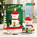 Snowman house micro block set, 217 pieces, with box