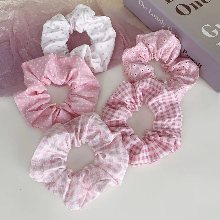 5 polka dot headbands, cute printed fabric leggings, sweet floral dot headbands, college style suitable for women and children