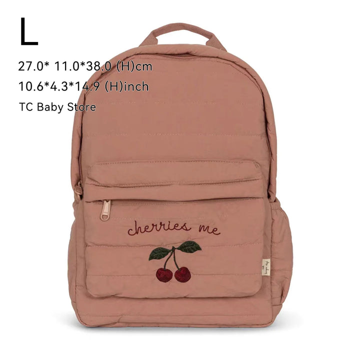 New KS Baby Backpack Parent-child Kids Schoolbag Kindergarten Bags Brand Traveling Cherry Children's Boys Girls Mom Storage