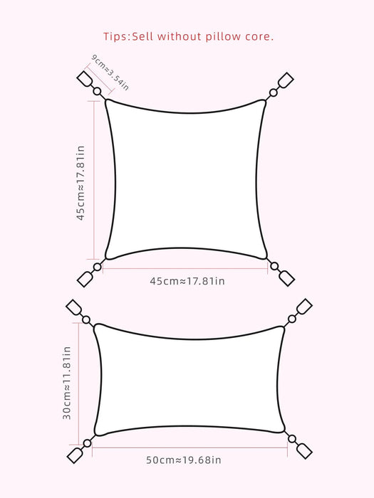 Throw Pillow Cover with Semicircular Geometric Patterns, Made of Canvas, Suitable for Sofas in Bedrooms and Living Rooms.