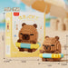 Capybara with swim ring and its colour box