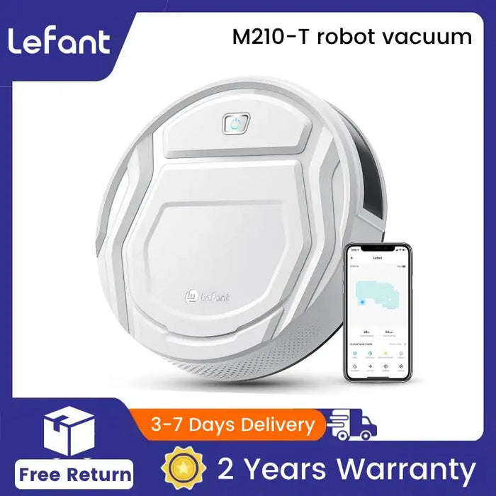 Lefant M210 Pro Robot Vacuum Cleaner, 2200Pa Powerful Suction, 120 Mins Runtime, Automatic Self-Charging,Wi-Fi/App/Alexa Control