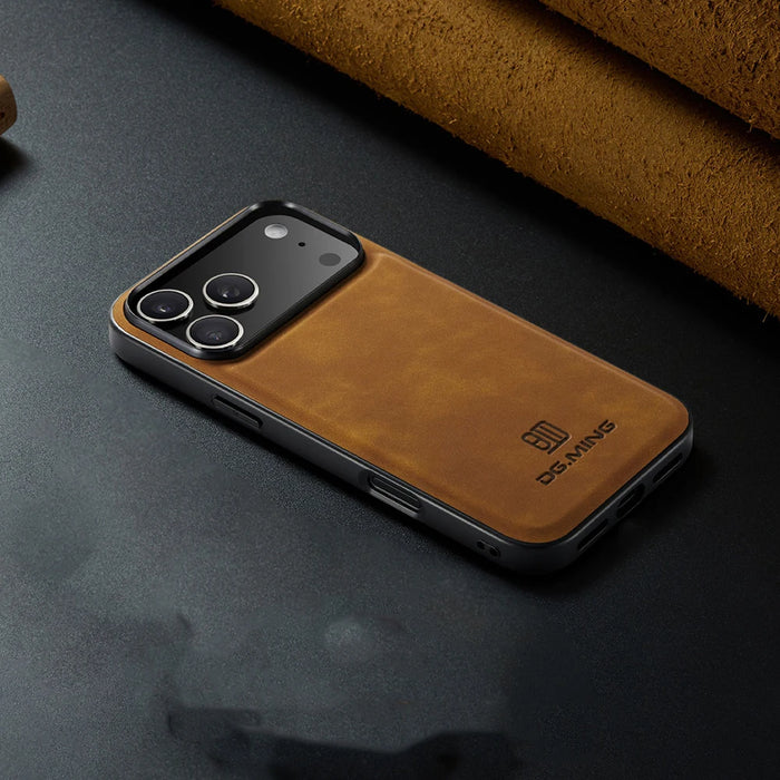 Magnetic Genuine Leather Case for iPhone 17 Pro Max 17 Air 17 Pro Cover Magnet Mag-safe Wireless Charge Shockproof Soft Shell