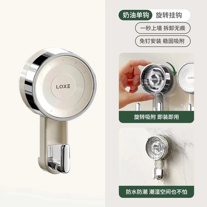 Suction Hooks Strong Vacuum Power Traceless No-Drilling Adhesive Hooks for Home Bathroom Kitchen Door Back and Toilet Area