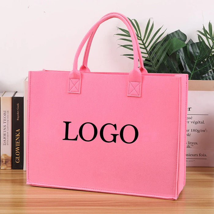 Personalized Tote Handbag with Name Felt Totter