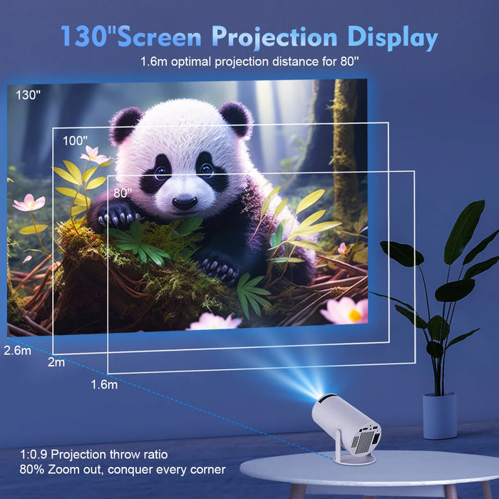 Magcubic Projector HY300 Pro 4K Android 11 Dual Wifi6 260ANSI Allwinner H713 BT5.0 1080P 1280*720P