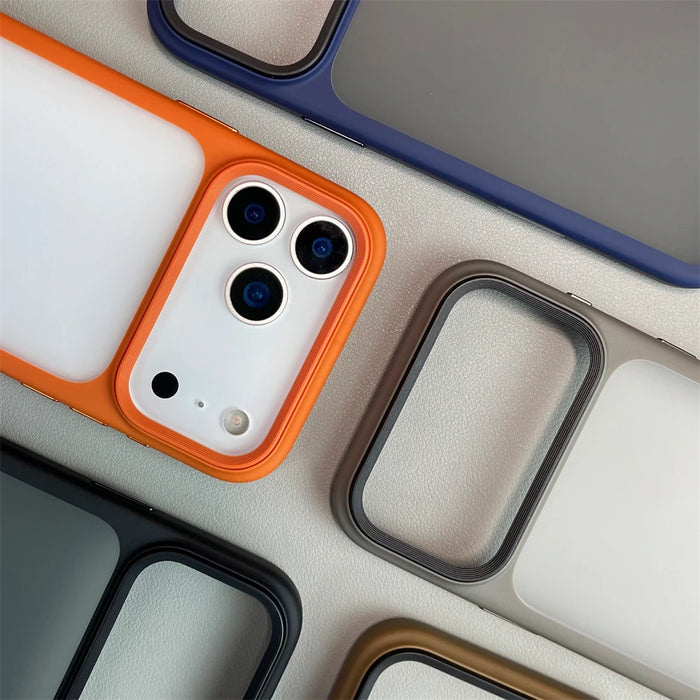 Luxury Transparent TPU Matte Case For iPhone 17 Air 17 Pro Max Camera Control Button Shockproof Clear Bumper Silicone Back Cover