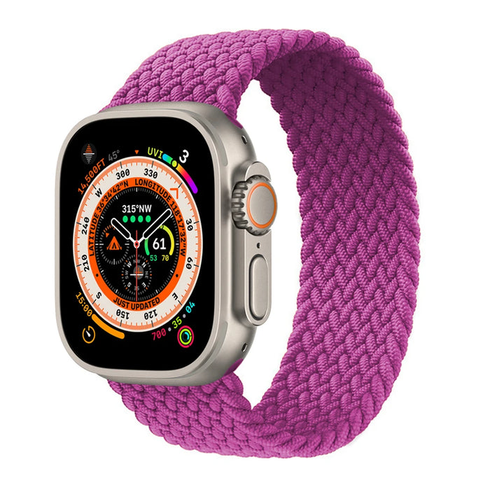 Braided Solo Loop For Apple Watch Strap 44mm 40mm 45mm 41mm 49mm 42mm 46mm Bracelet iWatch Series 10 9 SE 8 7 6 5 4 Ultra 2 Band