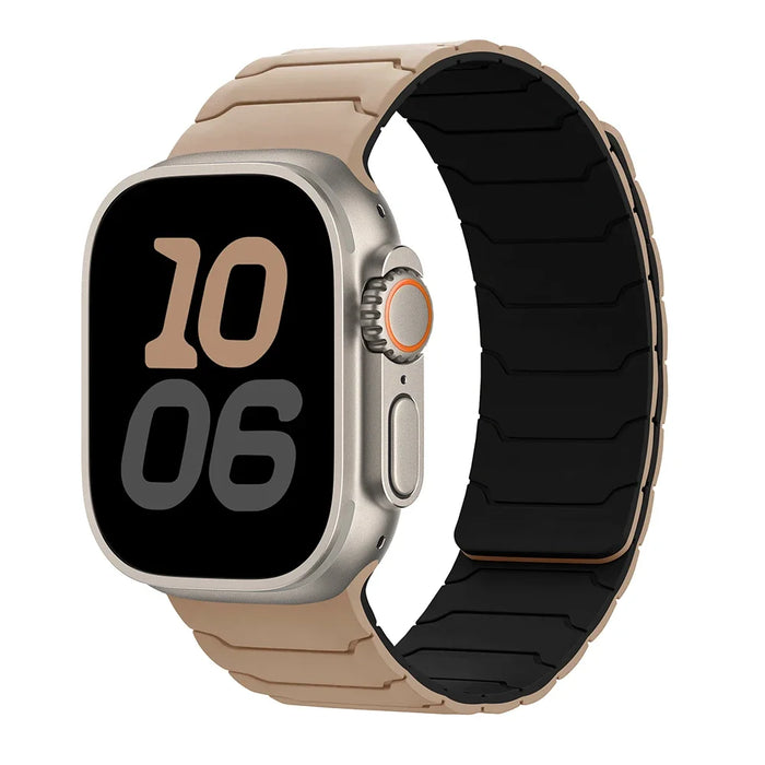 Strap For Apple Watch ultra 2 Band 49mm 45mm 44mm 40mm 42mm 46mm 41mm 38mm Magnetic Silicone Bracelet IWatch Series 10 SE 9 8 7