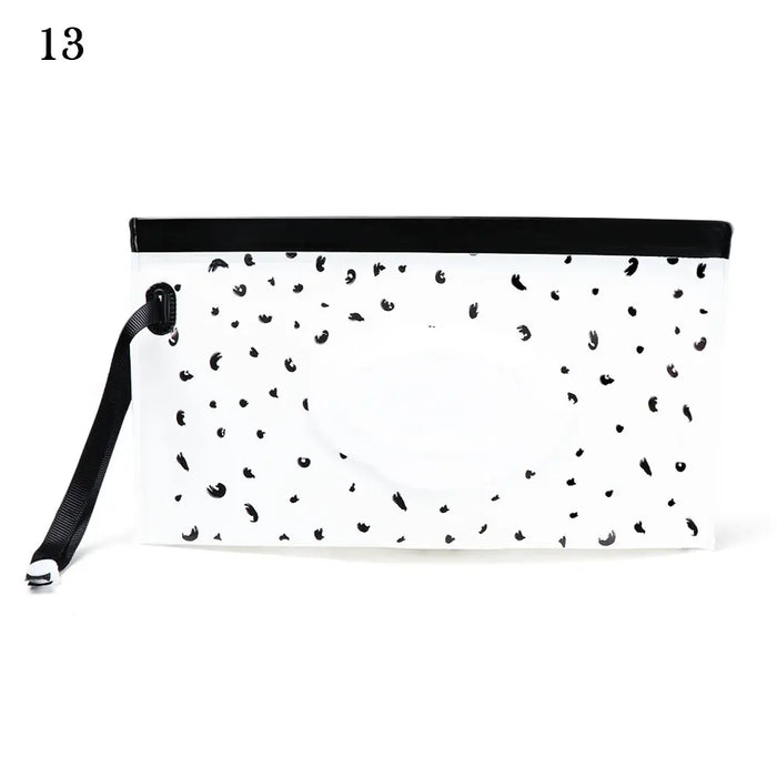 EVA Baby Wet Wipe Pouch Portable Wipes Holder Case Flip Cover Snap-Strap Reusable Refillable Cosmetic Pouch Useful Tissue Box