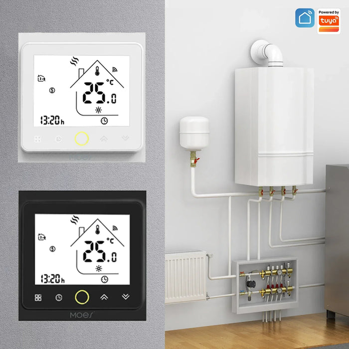 MOES WiFi Water/Electric Floor Heating Thermostat Gas Boiler Temperature Controller Smart Alexa tuya Google Voice zigbee Control