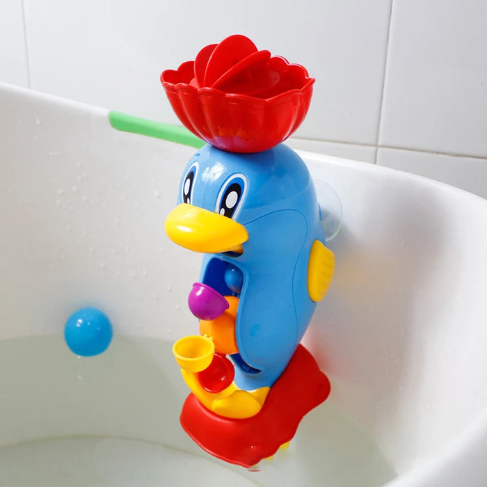 Water Spraying Yellow Duck Kids Shower Bath Toys