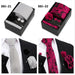 Four men's tie gift sets in assorted patterns with style codes