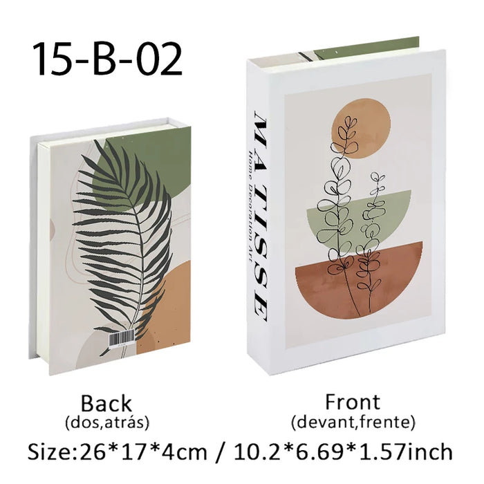 Luxury Fake Book Storage Box Abstract Decorative Books Open Paris Home Decor Coffee Table Bedroom Ornaments Interior Decoration